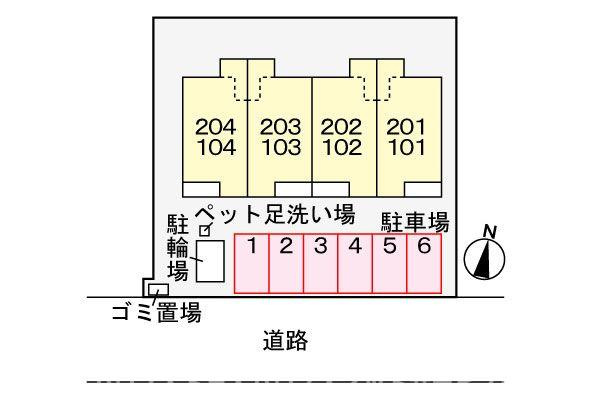 リヴェール　牧の原の区画図