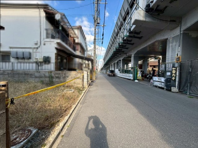 【前面道路含む現地写真】 | 高槻市登町　売土地