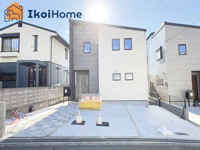 明石市魚住町錦が丘3丁目　B号棟　新築戸建の外観|【ホームページに現地動画掲載中】●年中無休：当日予約可●JR魚住駅5分・山電魚住駅19分！駐車3台！
