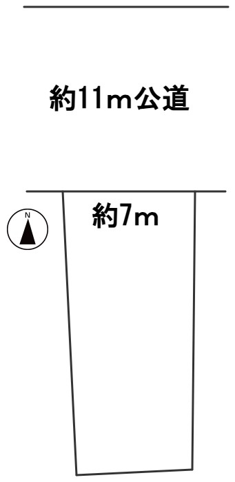 ６６０７６　岐阜市加納坂井町土地の区画図