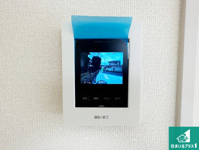 神戸市西区竹の台　第5期　新築一戸建ての防犯設備|カラーモニターインターホン！声だけでなく来訪者の姿や顔がモニターで確認できるので、小さなお子様がいらっしゃるご家庭でも安心できます！