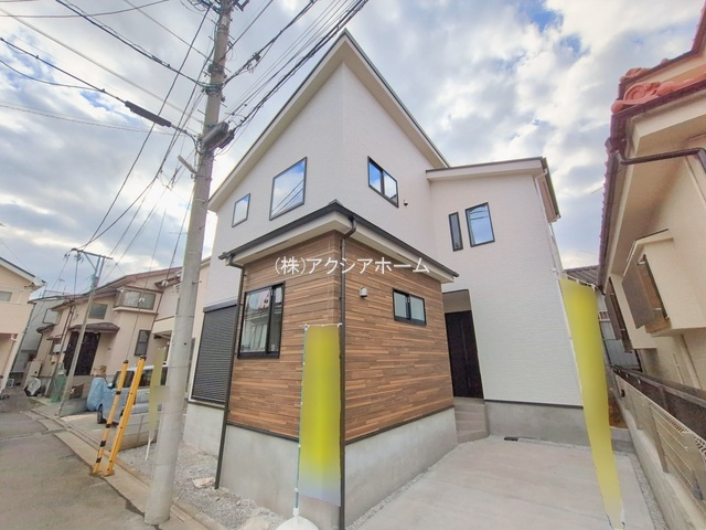 所沢市北秋津・全1棟　新築一戸建　～LDK23.3帖～の外観|現地写真（2026年2月13日撮影）