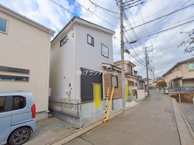 所沢市北秋津・全1棟　新築一戸建　～LDK23.3帖～の前面道路含む現地写真|現地写真（2026年2月13日撮影）