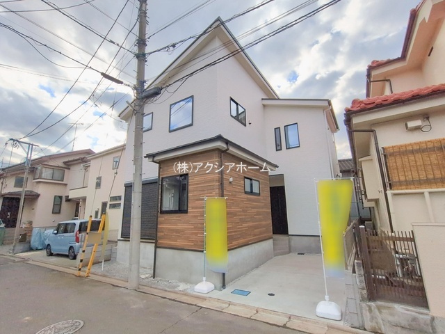 所沢市北秋津・全1棟　新築一戸建　～LDK23.3帖～の外観|現地写真（2026年2月13日撮影）
