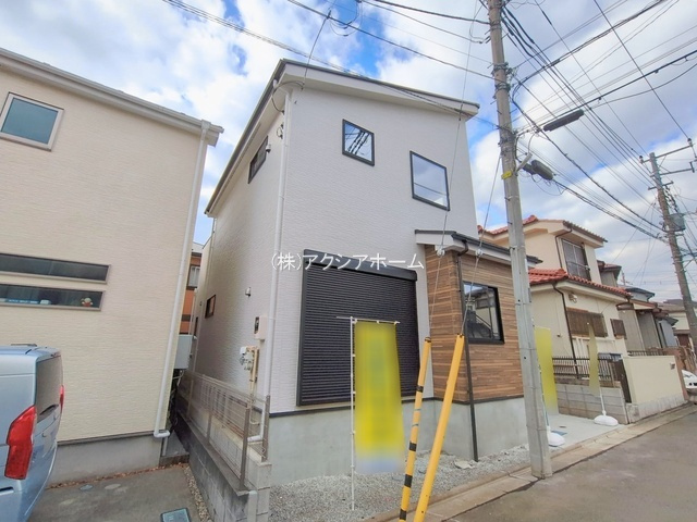 所沢市北秋津・全1棟　新築一戸建　～LDK23.3帖～の外観|現地写真（2026年2月13日撮影）