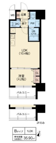 スプランディッド新大阪VIの間取り
