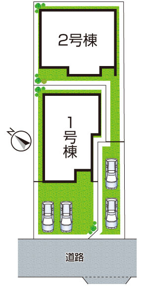 神戸市垂水区千鳥が丘　第3期　新築一戸建ての区画図|全2区画