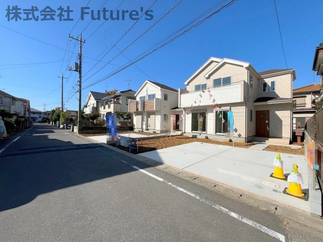 吉川市中曽根1丁目　新築戸建　全2棟　2号棟の前面道路含む現地写真|前面道路含む現地写真です。