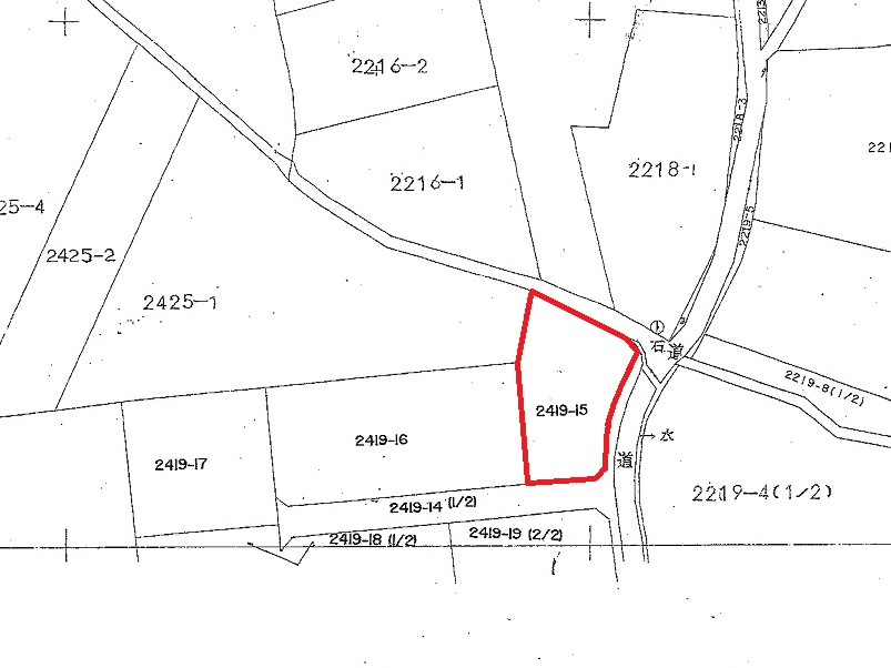 小諸市大字八満売地の区画図|土地価格500万円、土地面積570㎡