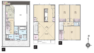 【間取り】 | 川口市前川１丁目　新築戸建A号棟 | 3LDK
２階リビング広々１８帖！