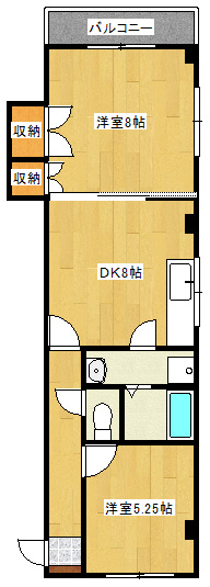 クリスタルコートⅠの間取り
