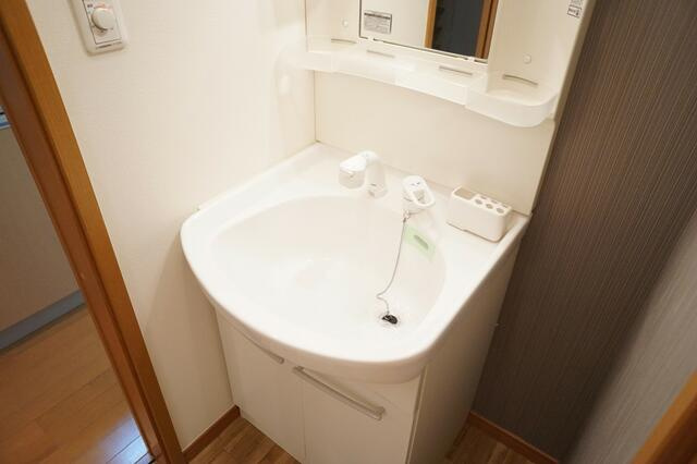 稲城市矢野口のアパートの洗面所