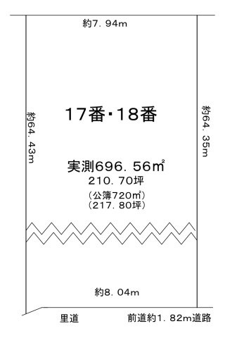 寺田南中芝の土地図