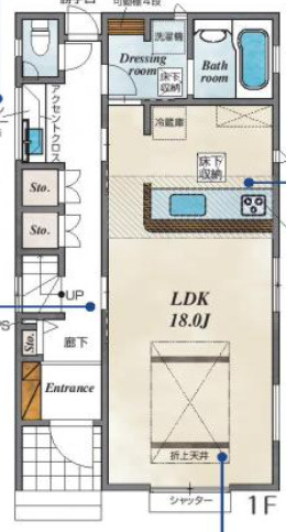 【仲介手数料無料】所沢市下安松全１１棟６号棟　所沢の新築住宅なら西武ハウジングの間取り