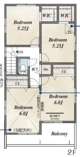 【仲介手数料無料】所沢市下安松全１１棟６号棟　所沢の新築住宅なら西武ハウジングの間取り