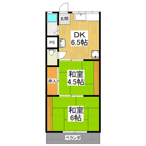【間取り】 | ブルースカイハイツ