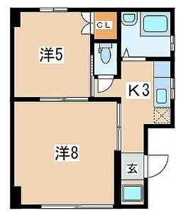 丸丘ハイツの間取り