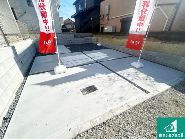 池田市畑　第2期　新築一戸建ての駐車場|駐車スペース！散水栓があるので、こまめに愛車を洗えます！