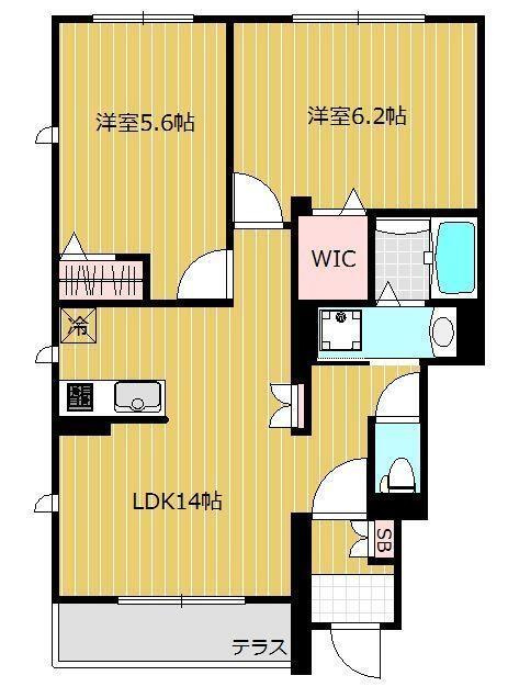 La vie belleの間取り