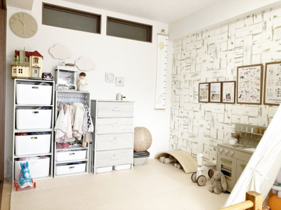 【洋室】 | 手稲パークビル | 6.5帖洋室・室内窓があり今時のオシャレな内装です♪