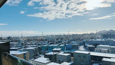 【展望】 | 手稲パークビル | 南東向き・最上階で開放的なお家になっています♪