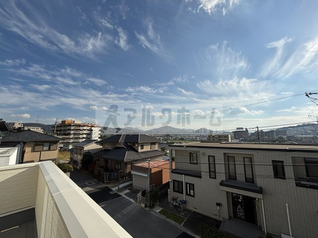 柏原市大字高井田の一戸建てのバルコニー