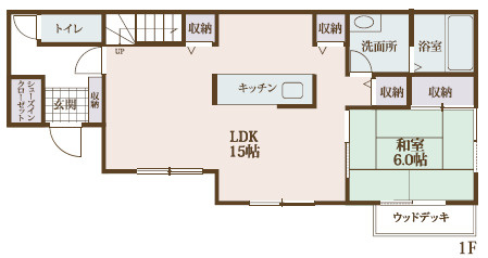 野田市山崎　中古戸建　平成28年築の間取り