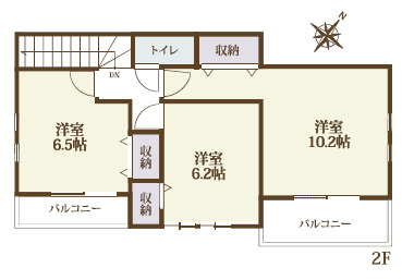 野田市山崎　中古戸建　平成28年築の間取り