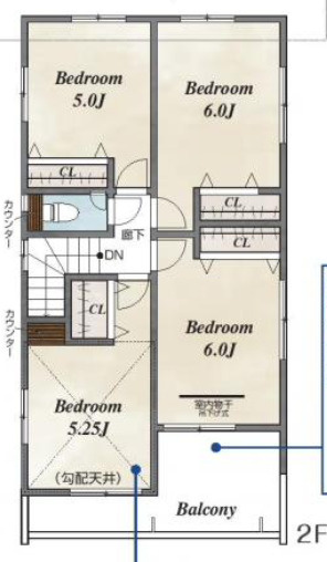 【仲介手数料無料】所沢市下安松全１１棟８号棟　所沢の新築住宅なら西武ハウジングの間取り