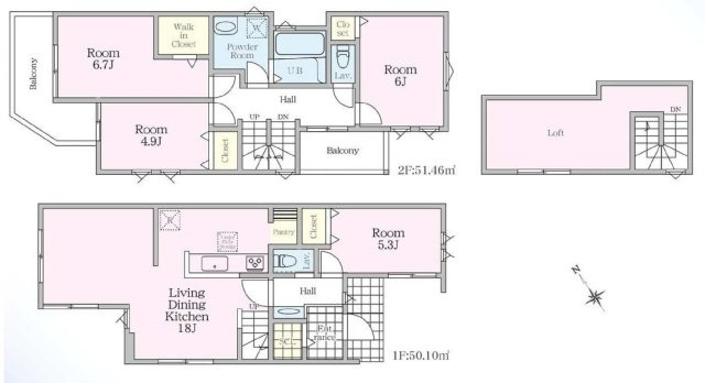 【横浜市旭区金が谷1丁目6-15全3棟新築戸建て】★仲介手数料無料★（笹野台小学校・希望が丘中学校）