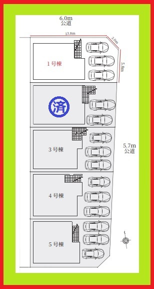 海部郡蟹江町桜２丁目の新築一戸建の区画図|◇１号棟◇