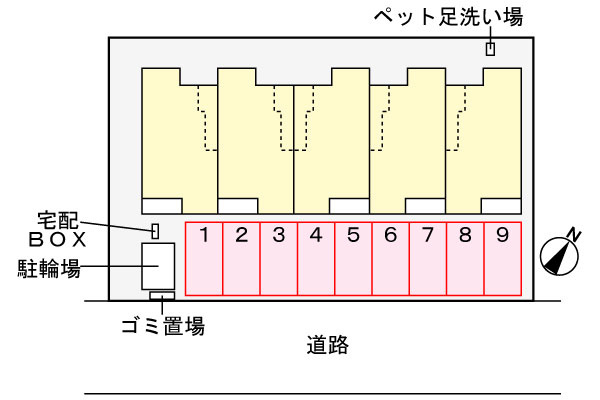 ノーブルＭの駐車場|駐車場