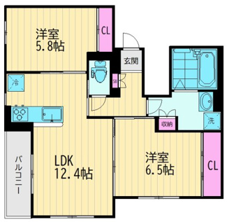 【間取り】 | Le　Sereno（ルセレーノ）