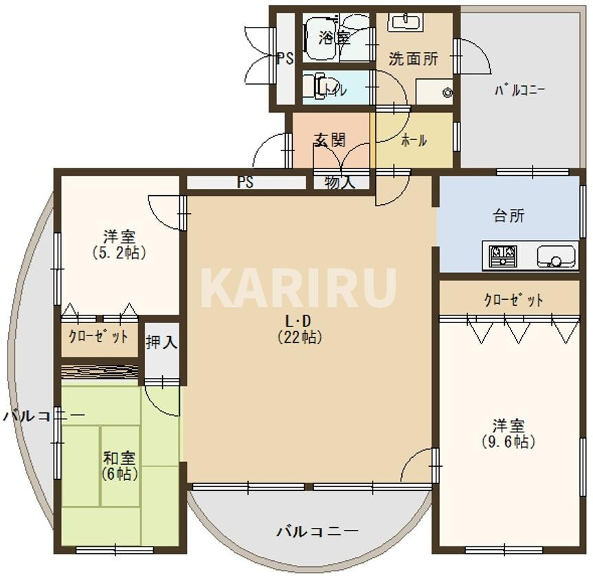 メゾンドノブレの間取り