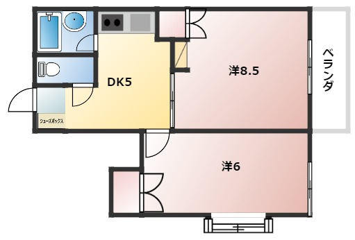【間取り】 | ハイツシティ西北