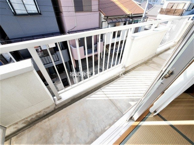 美山マンションのバルコニー