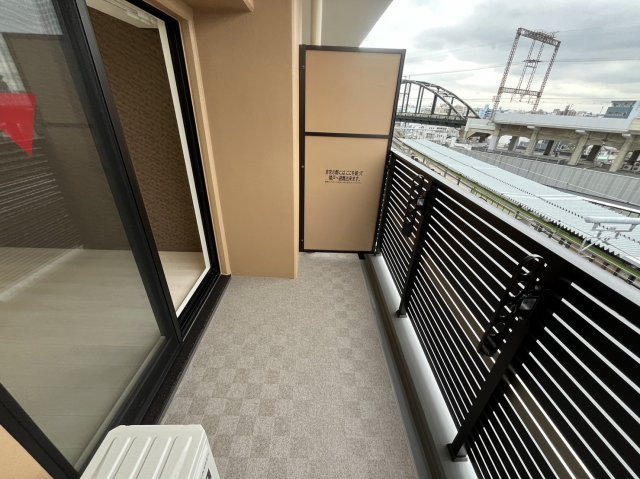 Luxe布施東2のバルコニー