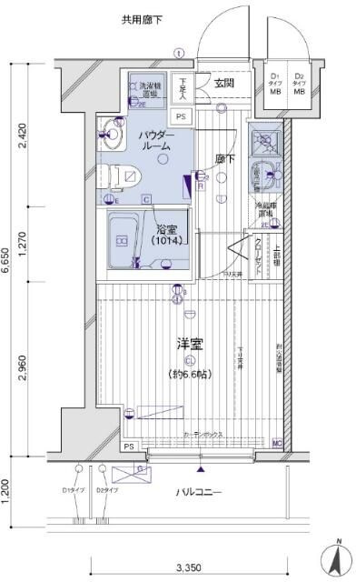 メインステージ両国駅前の間取り