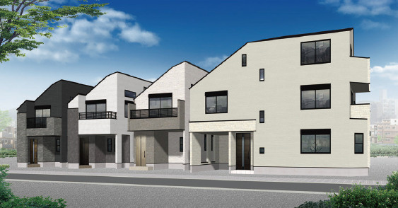 中野区鷺宮4丁目　省エネデザイン邸宅　角地含む全5棟