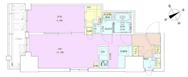 門前仲町レジデンス九番館の間取り