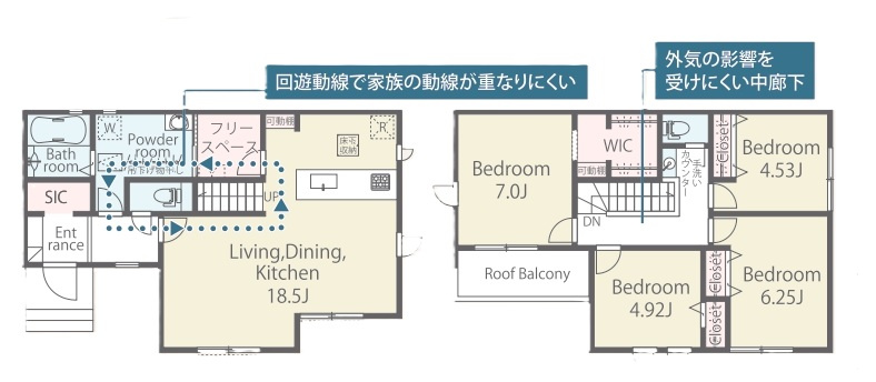 所沢市松が丘2丁目・全1棟　新築一戸建　～並列駐車2台可～