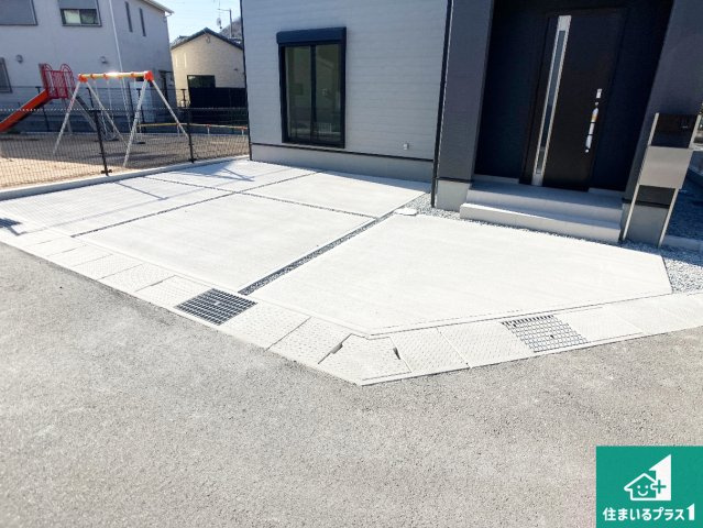 姫路市広畑区西蒲田　第8期　新築一戸建ての駐車場|駐車スペース！散水栓があるので、こまめに愛車を洗えます！