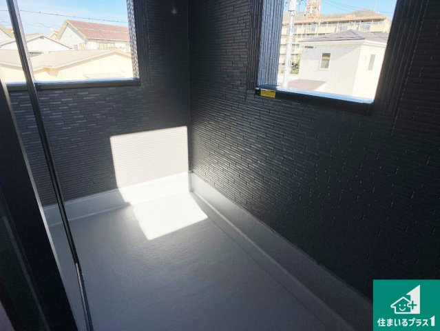 姫路市広畑区西蒲田　第8期　新築一戸建てのバルコニー|日当たりのよいバルコニー！お部屋が開放的に！