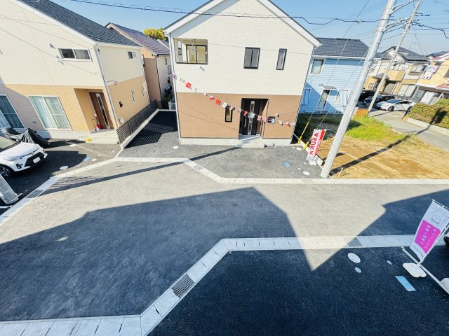柏市東山２丁目新築戸建【酒井根西小学校：10分】の展望|バルコニーより道路側眺望