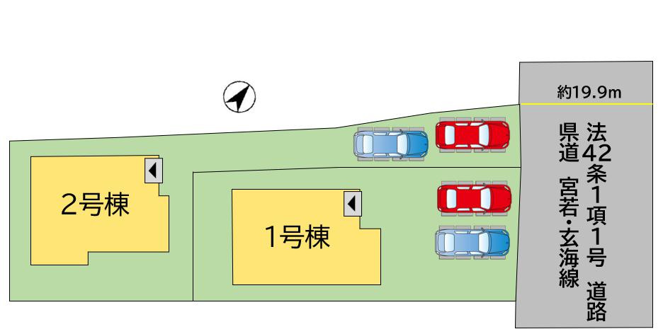 宗像市徳重2期の区画図