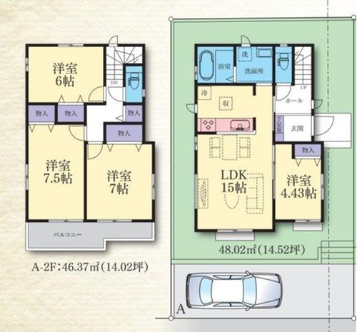 【間取り】 | ブルーライン「舞岡」新築戸建て