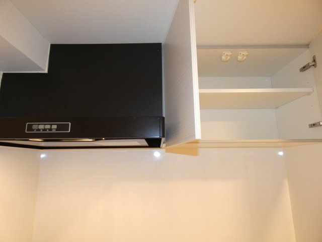 Ａｍｅｋｕ　ｈｉｌｌｓのキッチン|キッチン上収納です