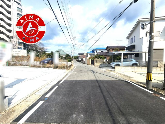 福津市西福間3丁目第1-1棟（1号棟）の前面道路含む現地写真|前面道路です。