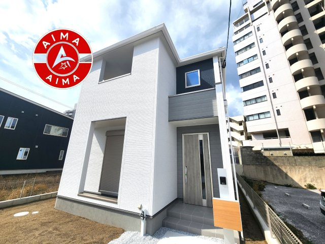 福津市西福間3丁目第1-1棟（1号棟）の外観|デザイン性のある外観です。