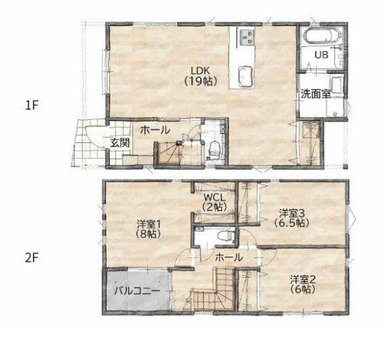 Ｐ－ＴＥＬＡＳ　香住ヶ丘２丁目の間取り